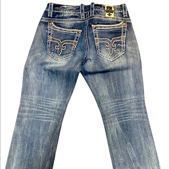 Mens Rock Revival Jeans Jason Straight 